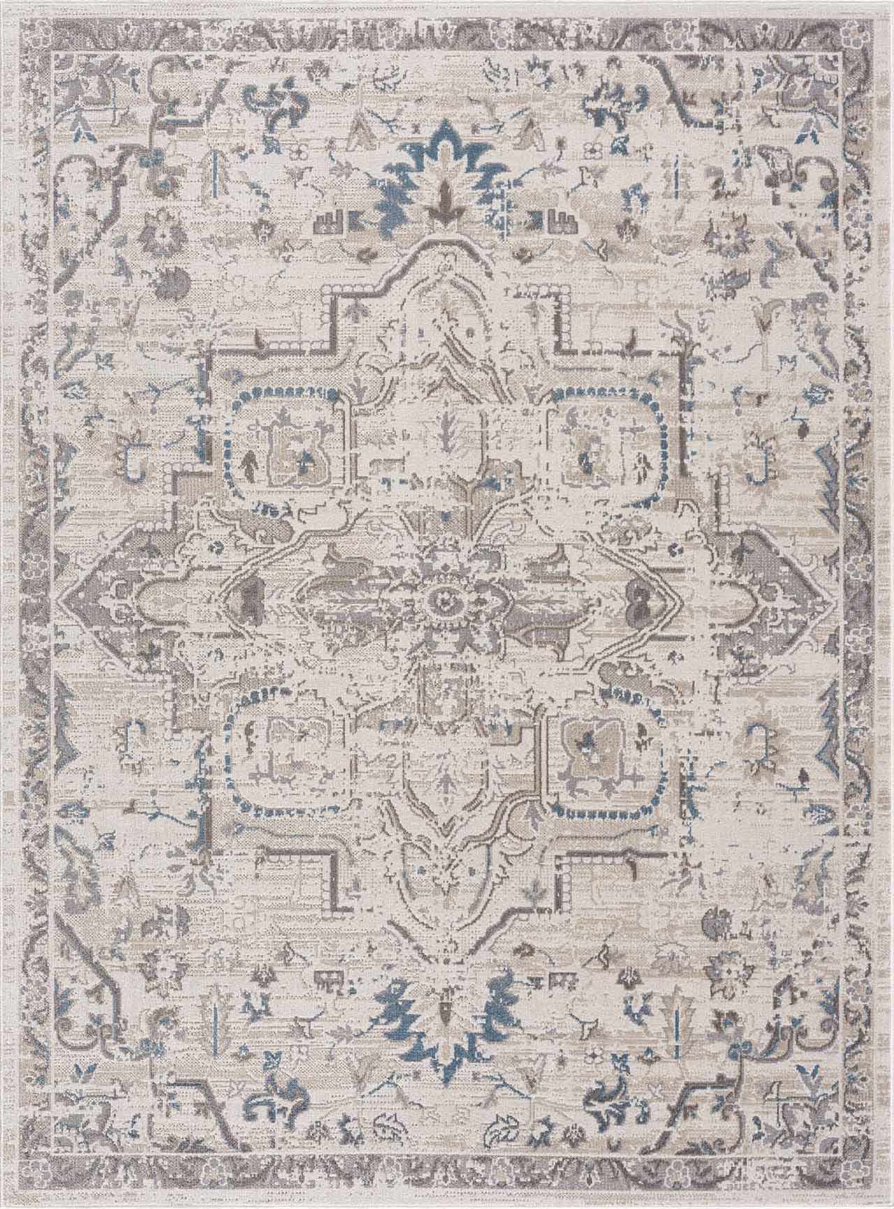 Cabacungan Cream Washable Area Rug - Clearance - Ornate Home