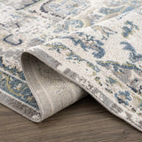 Cabacungan Gray & Blue Washable Area Rug - Ornate Home