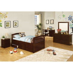 Caballero Dark Walnut Captain Twin Bed - Ornate Home
