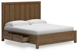 Cabalynn California King Panel Bedroom Set with Storage, Dresser and Mirror (Online Special Price) - Ornate Home