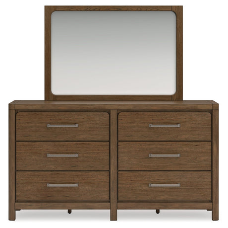 Cabalynn California King Panel Bedroom Set with Storage, Dresser and Mirror - Ornate Home