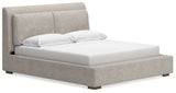 Cabalynn King Upholstered Bedroom Set with Dresser and Mirror (Online Special Price) - Ornate Home