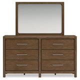 Cabalynn King Upholstered Bedroom Set with Dresser and Mirror (Online Special Price) - Ornate Home