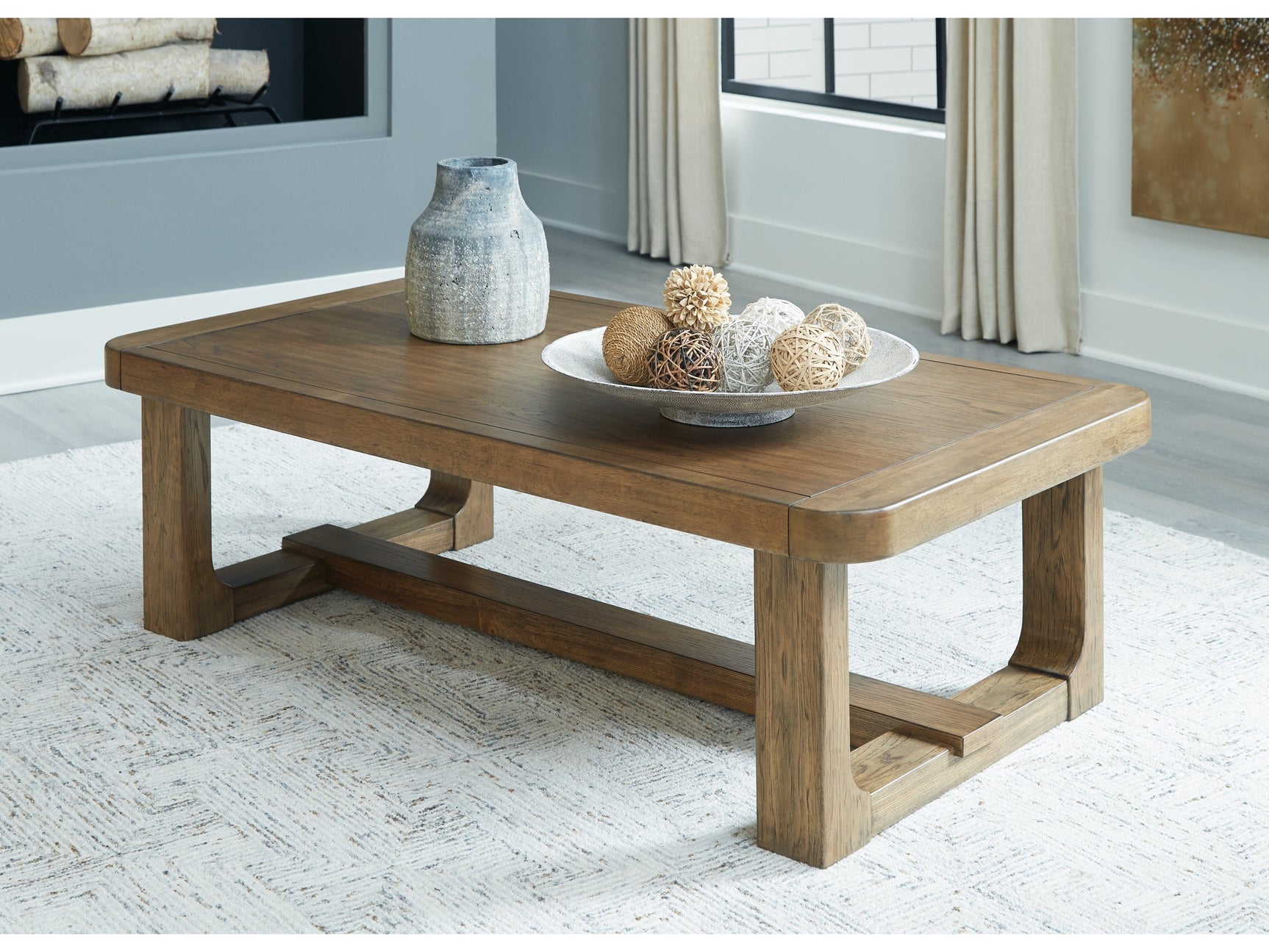 Cabalynn Light Brown Coffee Table (Online Special Price) - Ornate Home