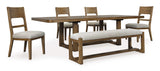 Cabalynn Light Brown Dining Room Set / 6pc (Online Special Price) - Ornate Home