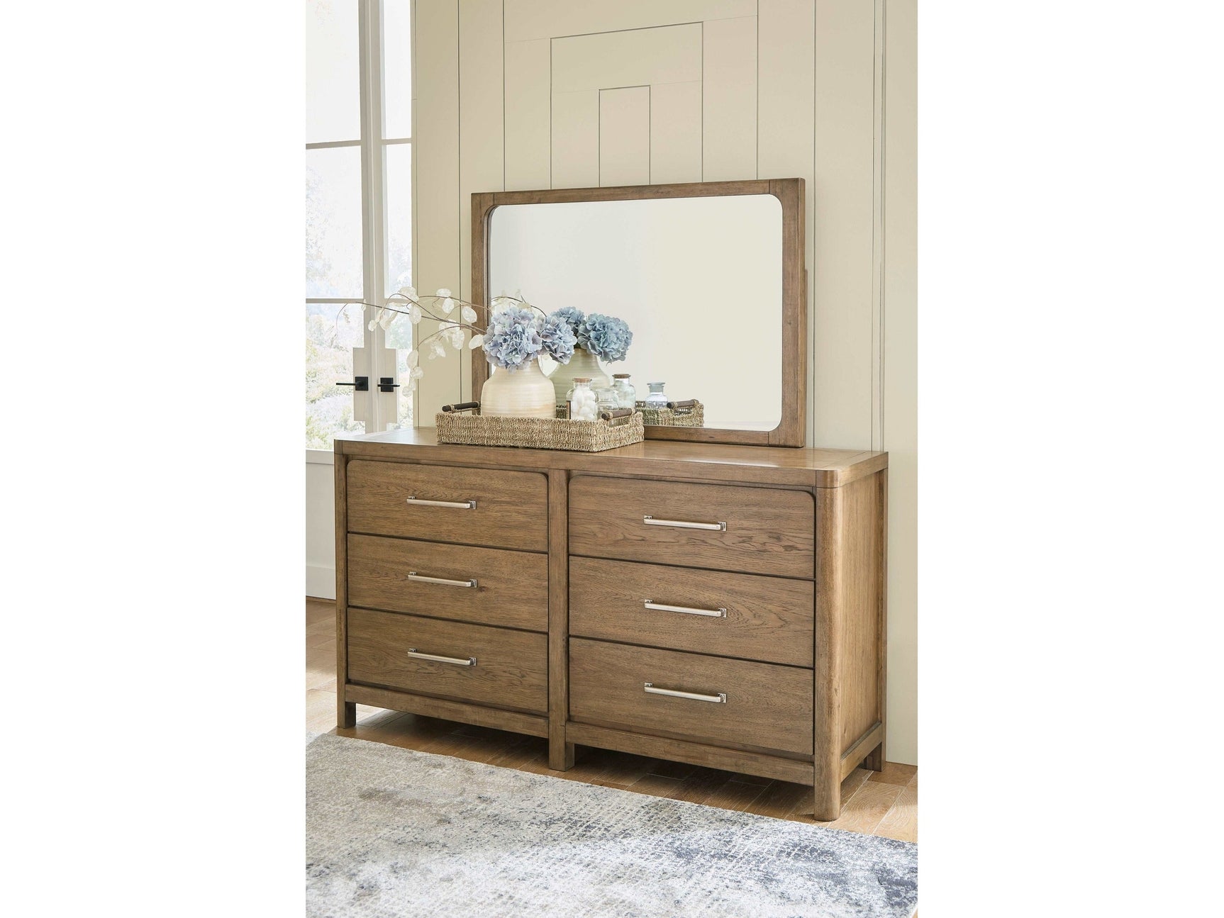 Cabalynn Light Brown Dresser & Mirror (Online Special Price) - Ornate Home