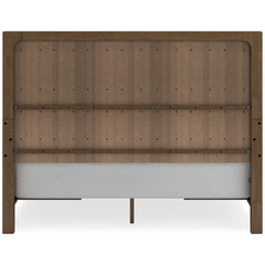 Cabalynn Light Brown Queen Panel Bed w/ 4 Storage Drawers - Ornate Home