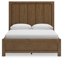 Cabalynn Light Brown Queen Panel Storage Bed, Dresser, Mirror and 2 Nightstands - Ornate Home