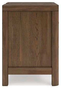 Cabalynn Light Brown Queen Panel Storage Bed, Dresser, Mirror and 2 Nightstands - Ornate Home