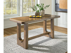 Cabalynn Light Brown Rectangular Counter Height Dining Room Table - Ornate Home