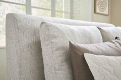 Cabalynn Oatmeal King Upholstered Bed - Ornate Home