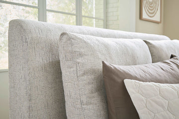 Cabalynn Oatmeal King Upholstered Bed - Ornate Home