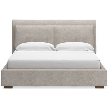 Cabalynn Oatmeal King Upholstered Bed - Ornate Home