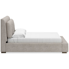 Cabalynn Oatmeal King Upholstered Bed - Ornate Home