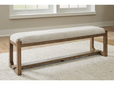Cabalynn Oatmeal & Light Brown 63" Dining Bench (Online Special Price) - Ornate Home
