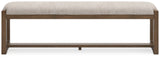 Cabalynn Oatmeal & Light Brown 63" Dining Bench - Ornate Home