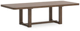 Cabalynn Oatmeal/Light Brown Extension Dining Table and 4 Chairs (Online Special Price) - Ornate Home