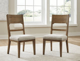Cabalynn Oatmeal/Light Brown Extension Dining Table and 4 Chairs (Online Special Price) - Ornate Home