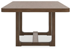 Cabalynn Oatmeal/Light Brown Extension Dining Table and 4 Chairs - Ornate Home