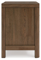 Cabalynn Oatmeal/Light Brown King Upholstered Bedroom Set with 2 Nightstands (Online Special Price) - Ornate Home