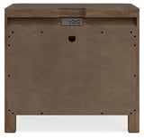 Cabalynn Oatmeal/Light Brown King Upholstered Bedroom Set with 2 Nightstands (Online Special Price) - Ornate Home