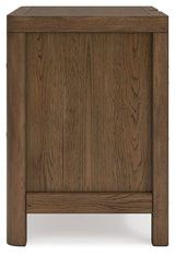 Cabalynn Oatmeal/Light Brown King Upholstered Bedroom Set with 2 Nightstands (Online Special Price) - Ornate Home