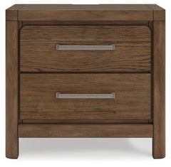 Cabalynn Oatmeal/Light Brown King Upholstered Bedroom Set with 2 Nightstands - Ornate Home