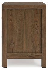 Cabalynn Oatmeal/Light Brown King Upholstered Bedroom Set with 2 Nightstands - Ornate Home