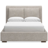 Cabalynn Oatmeal & Light Brown Queen Uph. Bedroom Set / 4pc (Online Special Price) - Ornate Home