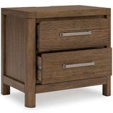 Cabalynn Oatmeal & Light Brown Queen Uph. Bedroom Set / 4pc (Online Special Price) - Ornate Home