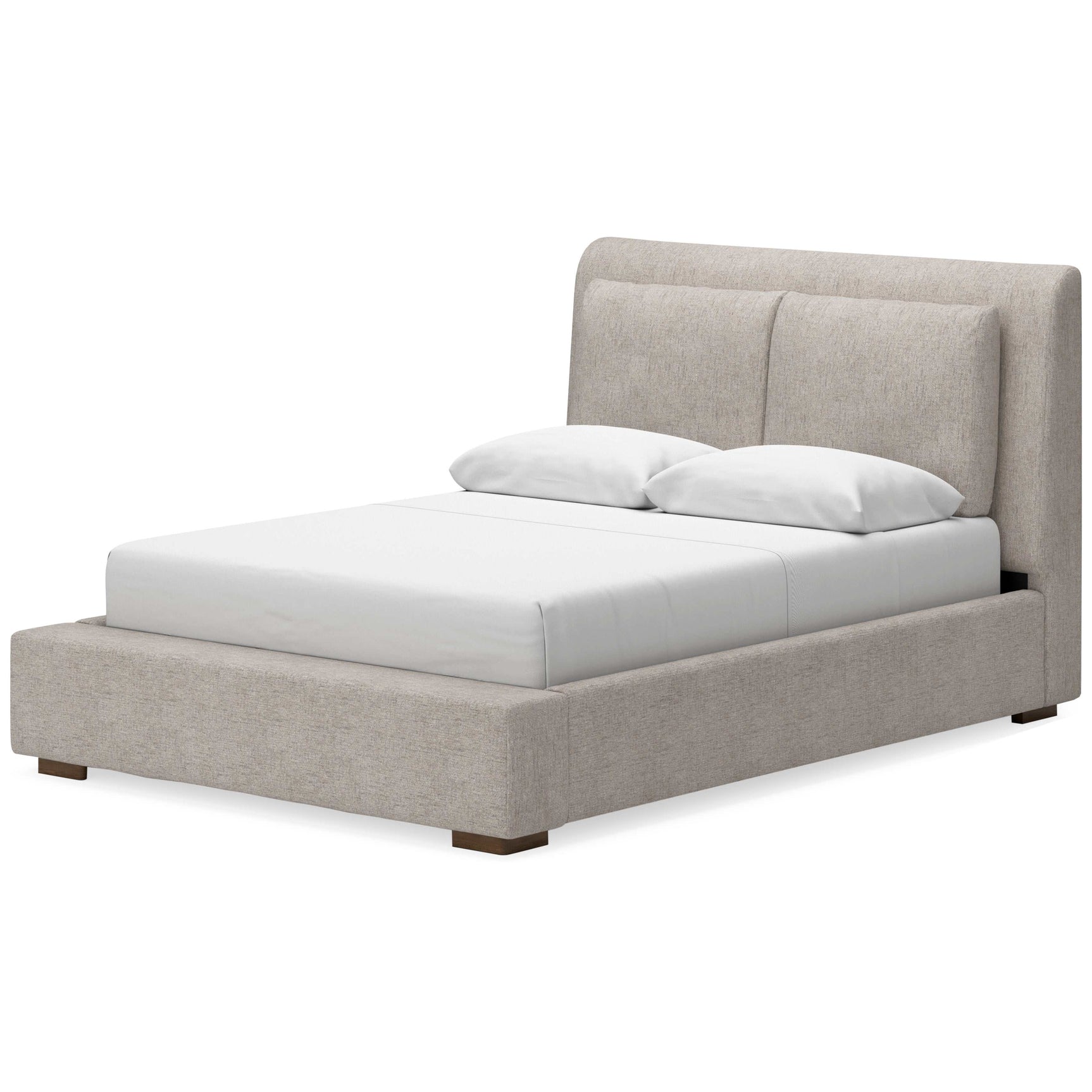 Cabalynn Oatmeal Queen Upholstered Bed (Online Special Price) - Ornate Home