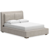 Cabalynn Oatmeal Queen Upholstered Bed (Online Special Price) - Ornate Home