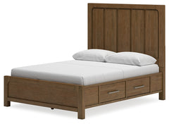 Cabalynn Queen Panel Bedroom Set with Storage, Dresser and Mirror - Ornate Home