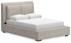 Cabalynn Queen Upholstered Bedroom Set with Dresser and Mirror - Ornate Home