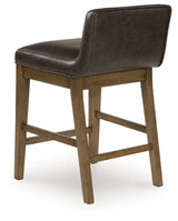 Cabalynn Two-tone Brown Upholstered Barstool (Set of 2) (Online Special Price) - Ornate Home