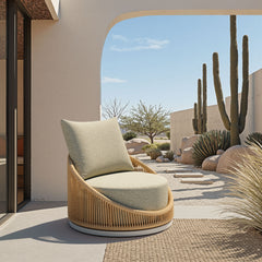 Cabana Multicolor Swivel Chair - Ornate Home