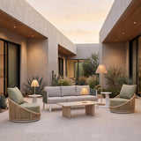 Cabana Multicolor Swivel Chair - Ornate Home