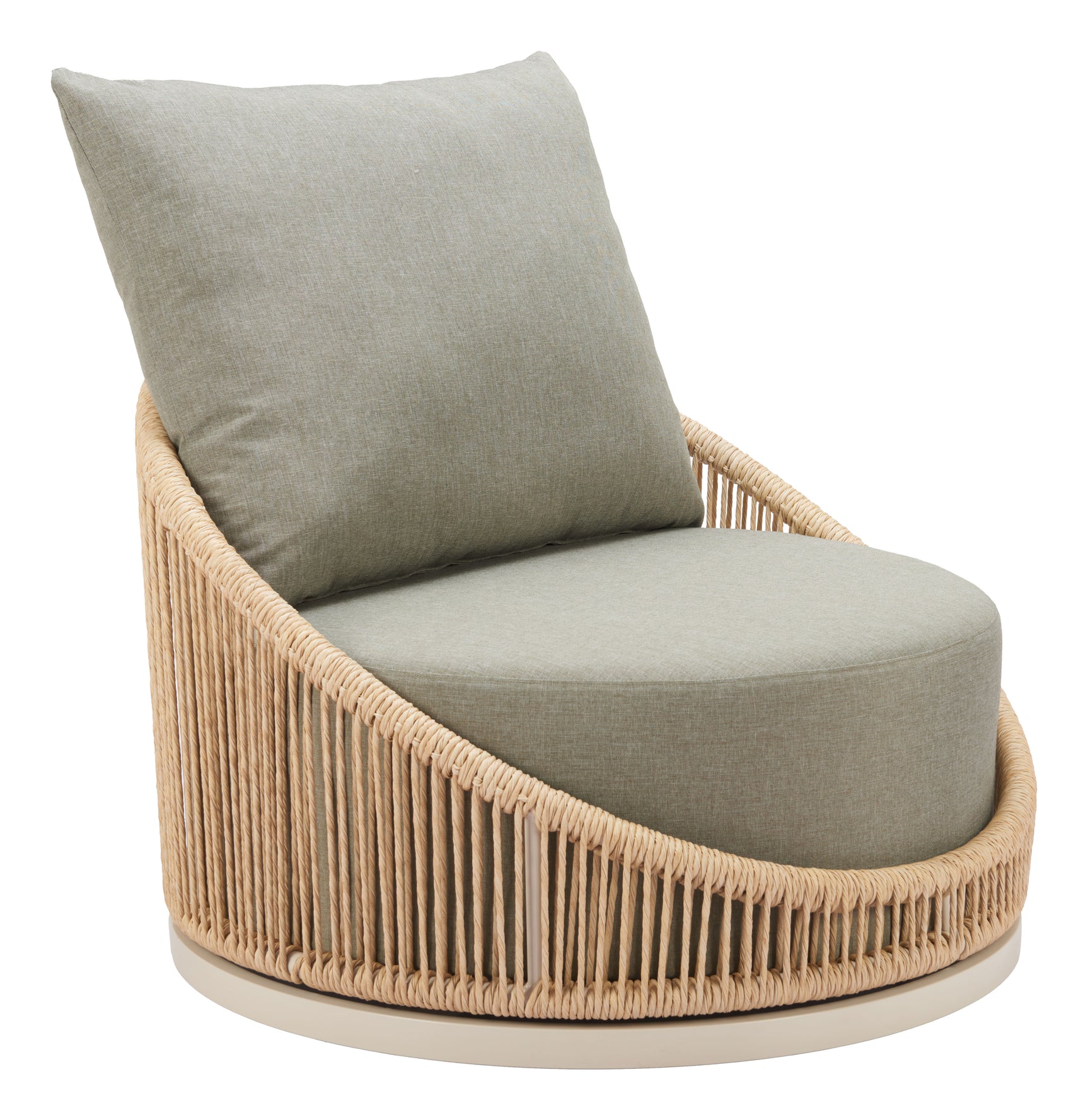 Cabana Multicolor Swivel Chair - Ornate Home