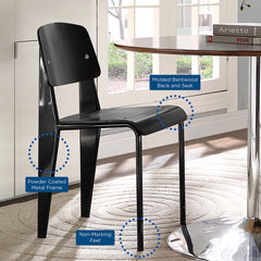 Cabin Black Dining Side Chair - Ornate Home