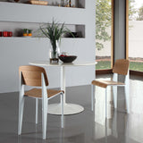 Cabin Natural/White Dining Side Chair - Ornate Home