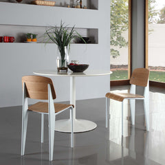 Cabin Natural/White Dining Side Chair - Ornate Home