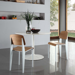 Cabin Natural/White Dining Side Chair - Ornate Home