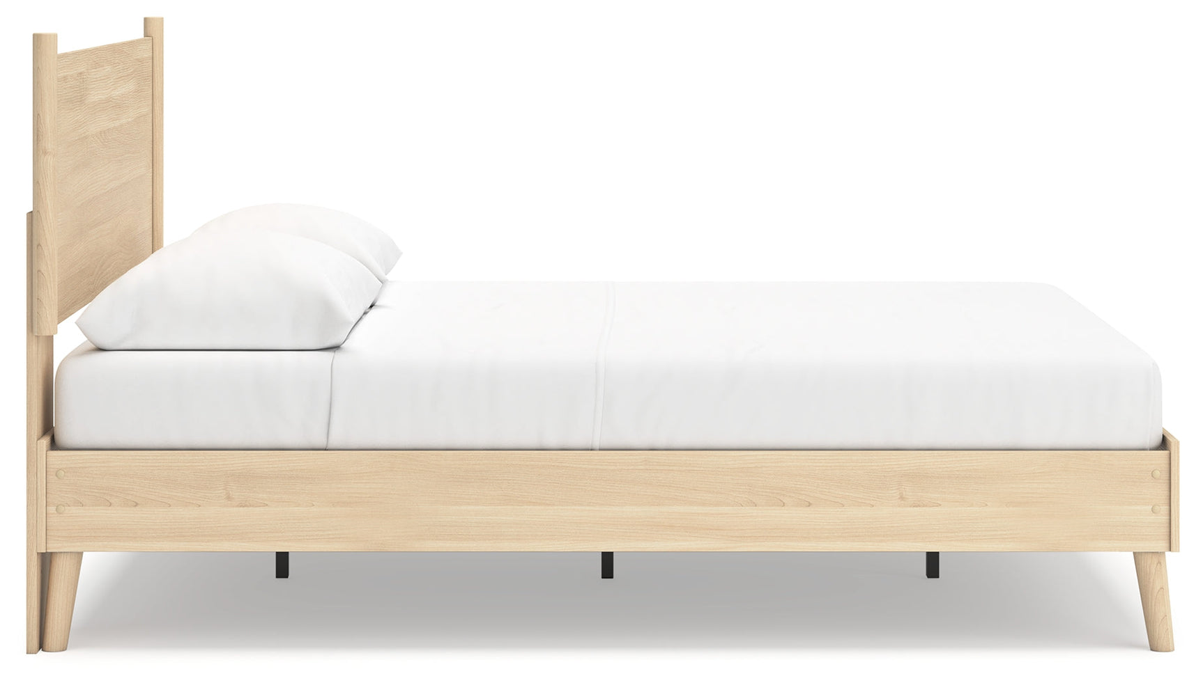 Cabinella Tan Queen Platform Panel Bed (Online Special Price) - Ornate Home