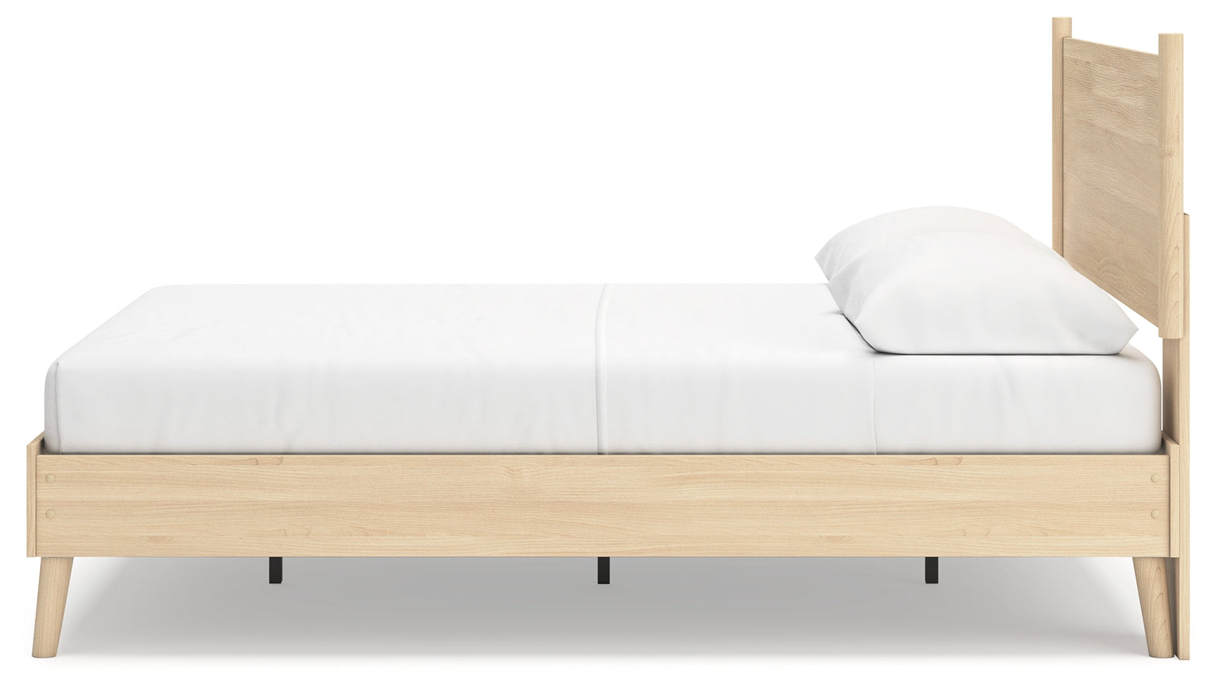 Cabinella Tan Queen Platform Panel Bed (Online Special Price) - Ornate Home