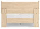 Cabinella Tan Queen Platform Panel Bed (Online Special Price) - Ornate Home