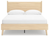 Cabinella Tan Queen Platform Panel Bed (Online Special Price) - Ornate Home