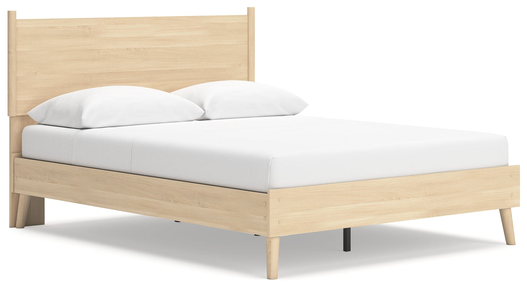 Cabinella Tan Queen Platform Panel Bed (Online Special Price) - Ornate Home