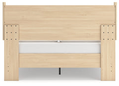 Cabinella Tan Queen Platform Panel Bed - Ornate Home