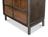 Cabinet of Curiosities Grey A Gem Of A Handle Display Cabinet Left - Ornate Home