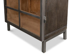 Cabinet of Curiosities Grey A Gem Of A Handle Display Cabinet Right - Ornate Home